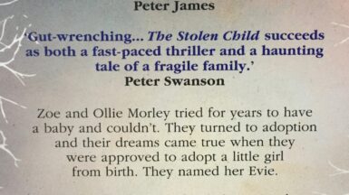 Peter James on The Stolen Child